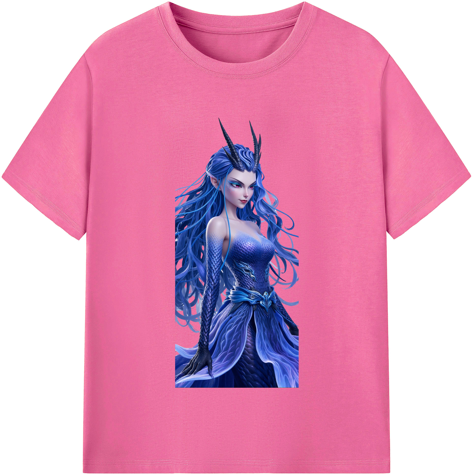 （画像用） Ne Zha 2 ナタ 魔童の大暴れ レディースカジュアルプリントTシャツ（綿100％）